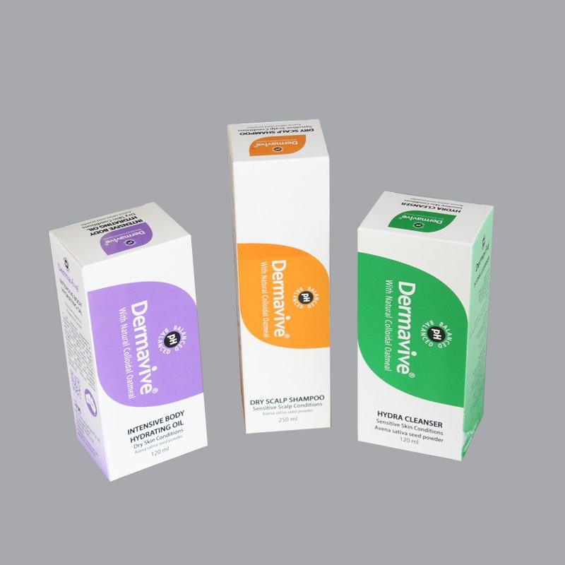 high quality Custom logo cardboard paper skincare packaging boxes luxury paper folding box for cosmetics gift packaging