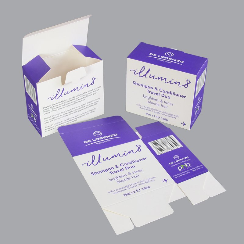 high quality Custom logo cardboard paper skincare packaging boxes luxury paper folding box for cosmetics gift packaging