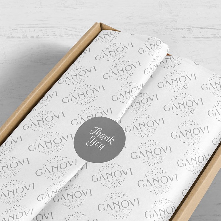 Free Sample Custom Design Logo Acid Free Tissue Paper For Packaging With Sticker Printed Sydney Paper