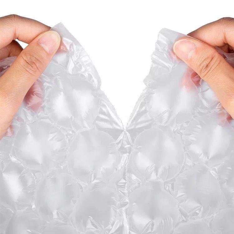 Inflatable Air Cushion Bubble Roll Wrap Packing Film Roll Packaging of Inflat Air Bubble Package Wrap Manufacturers with Strong