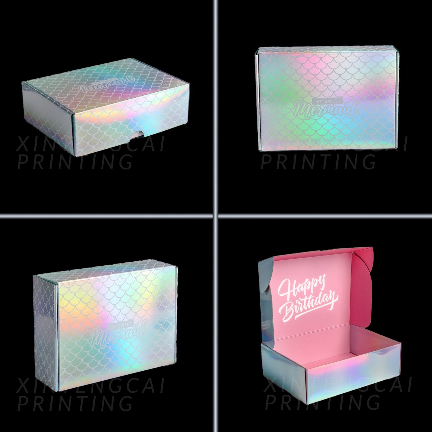 Free Design Peach Color Corrugated Paper Makeup Packaging Box for BB Creams / Liquid Lipstick / False Lashes / Nails / Brushes