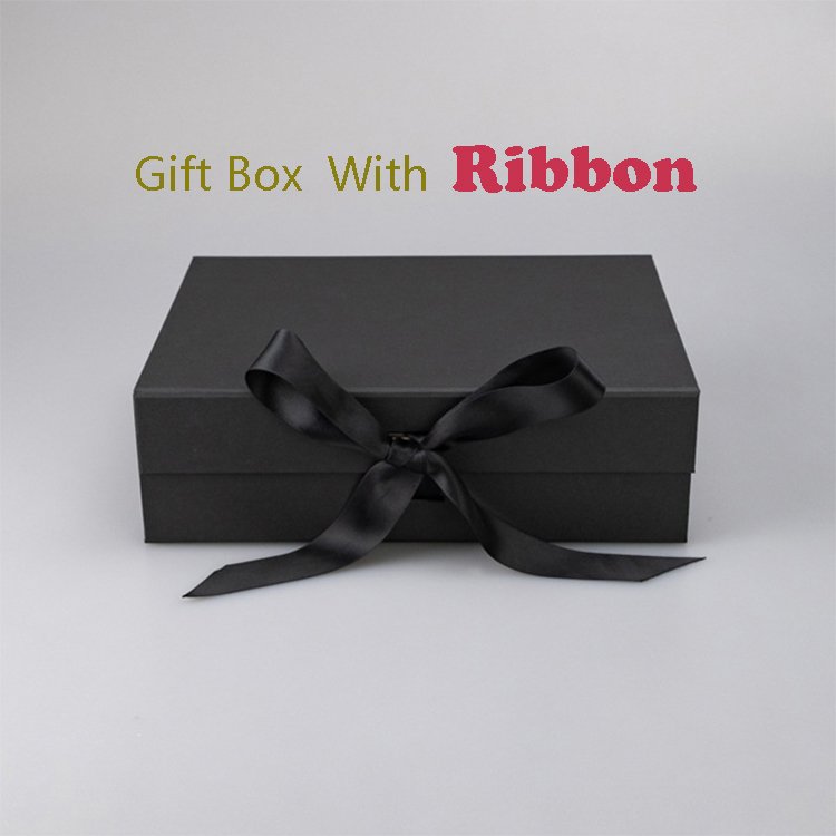 Custom Clothing Magnetic Foldable Black Kraft Paper Gift Packaging Boxes
