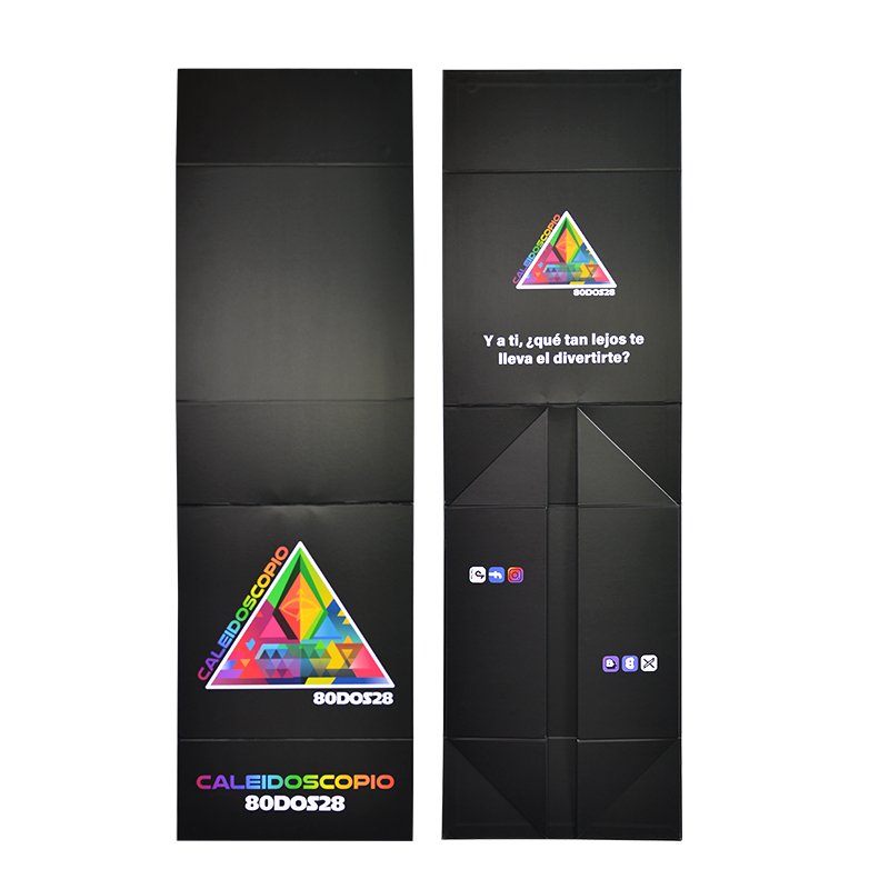 Luxury Black Book Shaped Rigid Cardboard Foldable Gift Box Custom Print Paper Clamshell Magnetic Gift Box