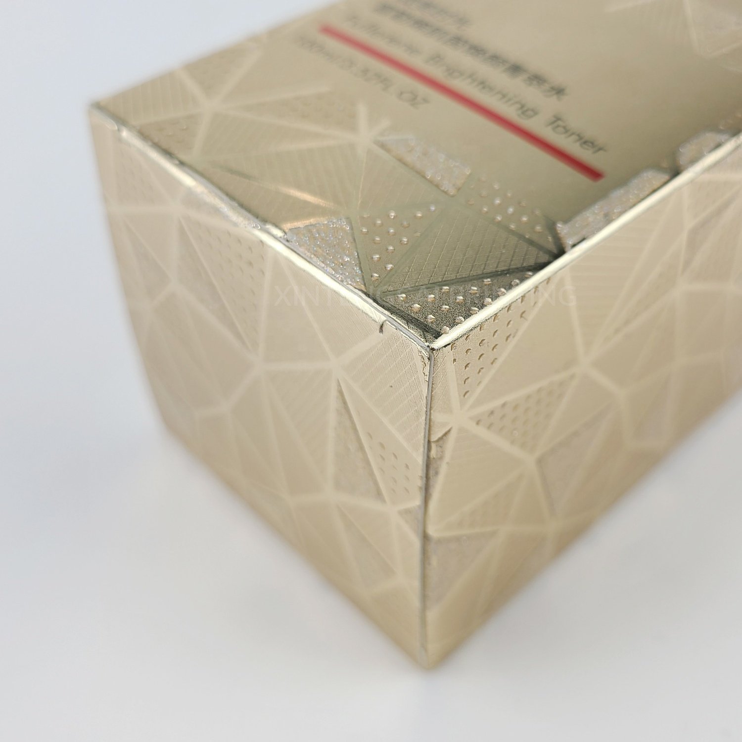 Golden Effect High Quality Customize Logo Glossy Foil Special Surface Finishes Small Product Cosmetic Paper Packaging Box