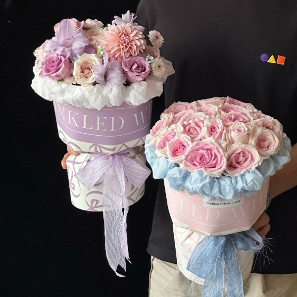 Valentine's Day bow wrapping paper roses flowers flowers wrapping paper bouquet materials floral florist supplies waterproof