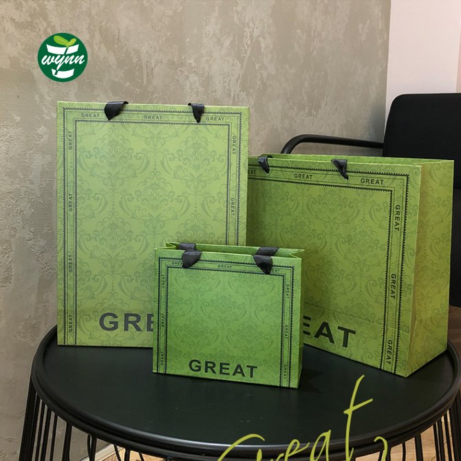Women White thank you Paper Shopping Gift kraft paper bag china Hot Selling luxury paper bag Packaging With Ribbon For Shopping
