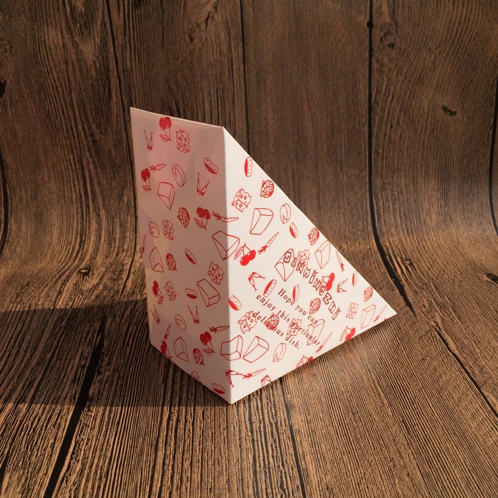Manufacturer customized food grade disposable sandwich box paper food packaging