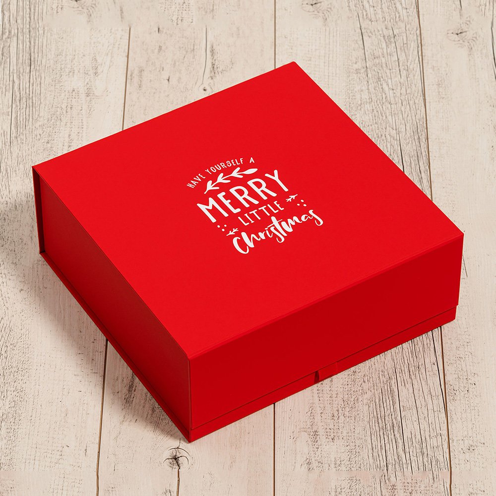 Custom Logo Blue Rigid Grey Board Cardboard Packaging Paper Gift Box With Magnet Flip Closure