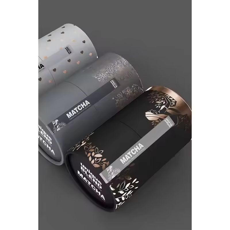 custom size 250g cylindrical Eco-friendly Coffee tea/loose tea/ tea Kraft Paper packaging round tube box big