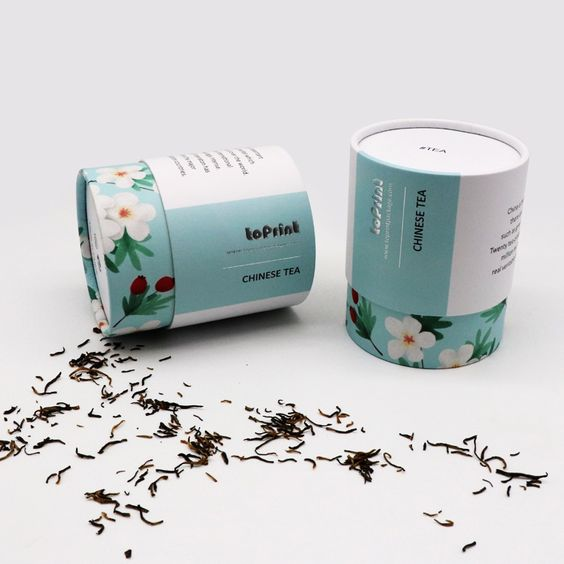 custom size 250g cylindrical Eco-friendly Coffee tea/loose tea/ tea Kraft Paper packaging round tube box big