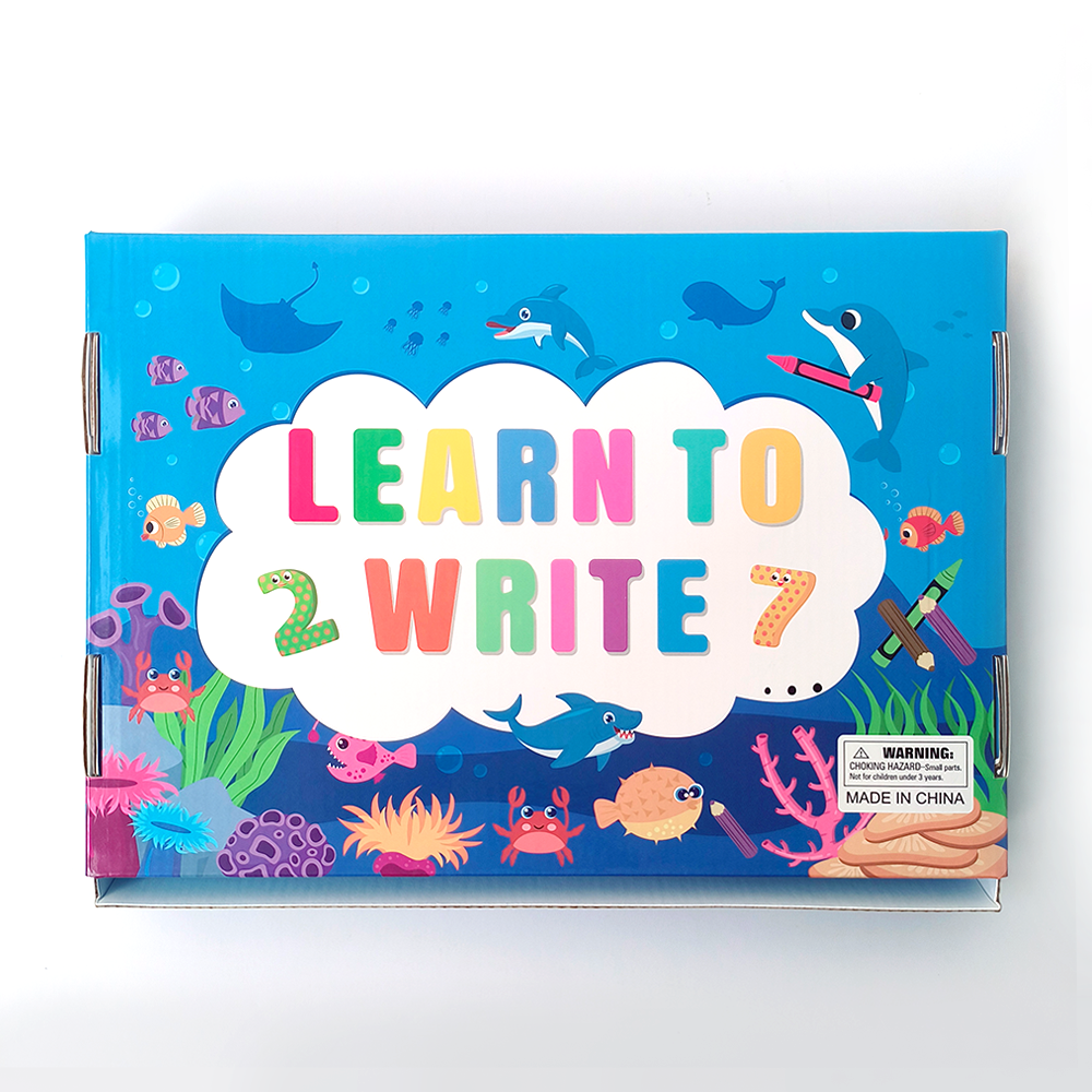 New preschool activity busy book for kids early education drawing book with erasable pens paper packaging box