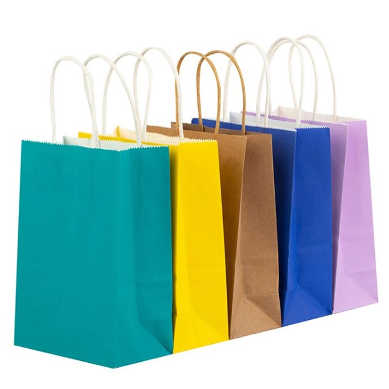 Wholesale custom fashion luxury brand shopping packaging fancy paper bags with your own logo