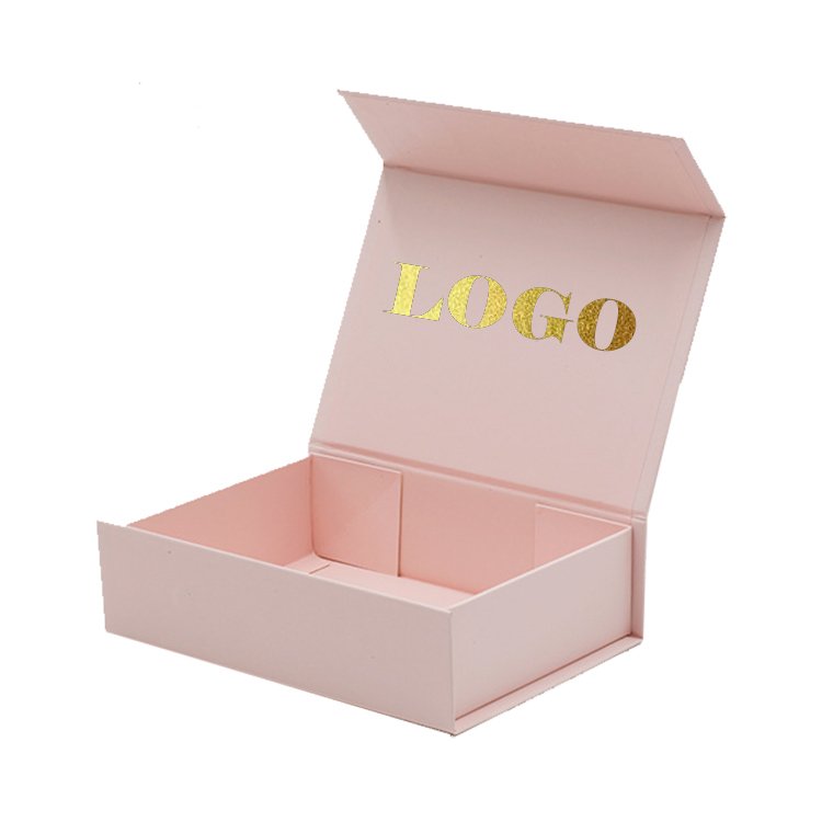 luxury personalized customized logo orange shipping flip foldable packaging paper gift box with magnet attractive