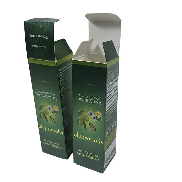 Green Color Custom Skincare Product Set Packaging Boxes for Lotions Silver Paper Cardboard Folding Carton for Cosmetic