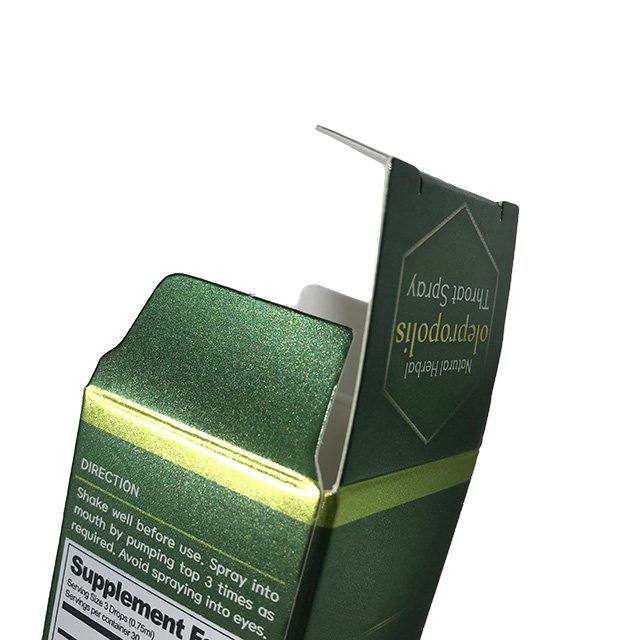 Green Color Custom Skincare Product Set Packaging Boxes for Lotions Silver Paper Cardboard Folding Carton for Cosmetic
