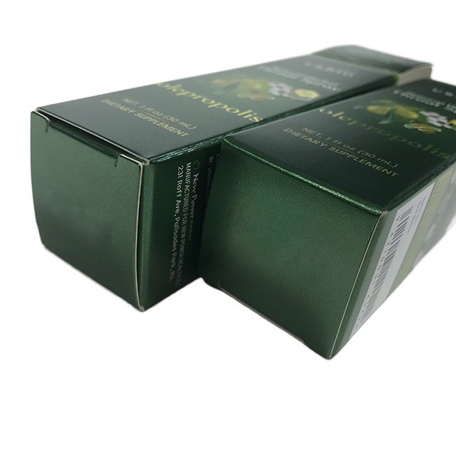 Green Color Custom Skincare Product Set Packaging Boxes for Lotions Silver Paper Cardboard Folding Carton for Cosmetic