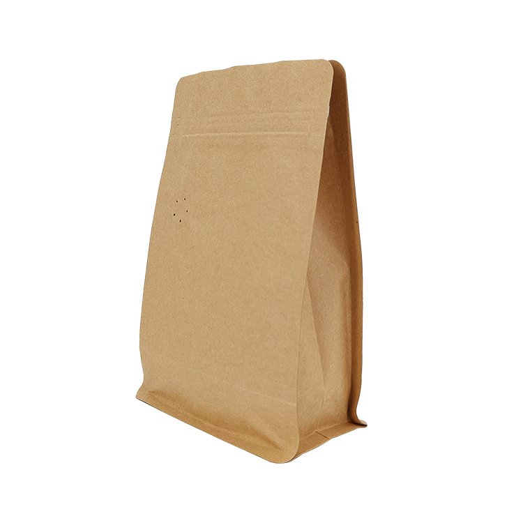 High Quality Custom Zip Lock Stand Up Pouch Plastic Packaging 100% Recycled Biodegradable Kraft Paper Bag