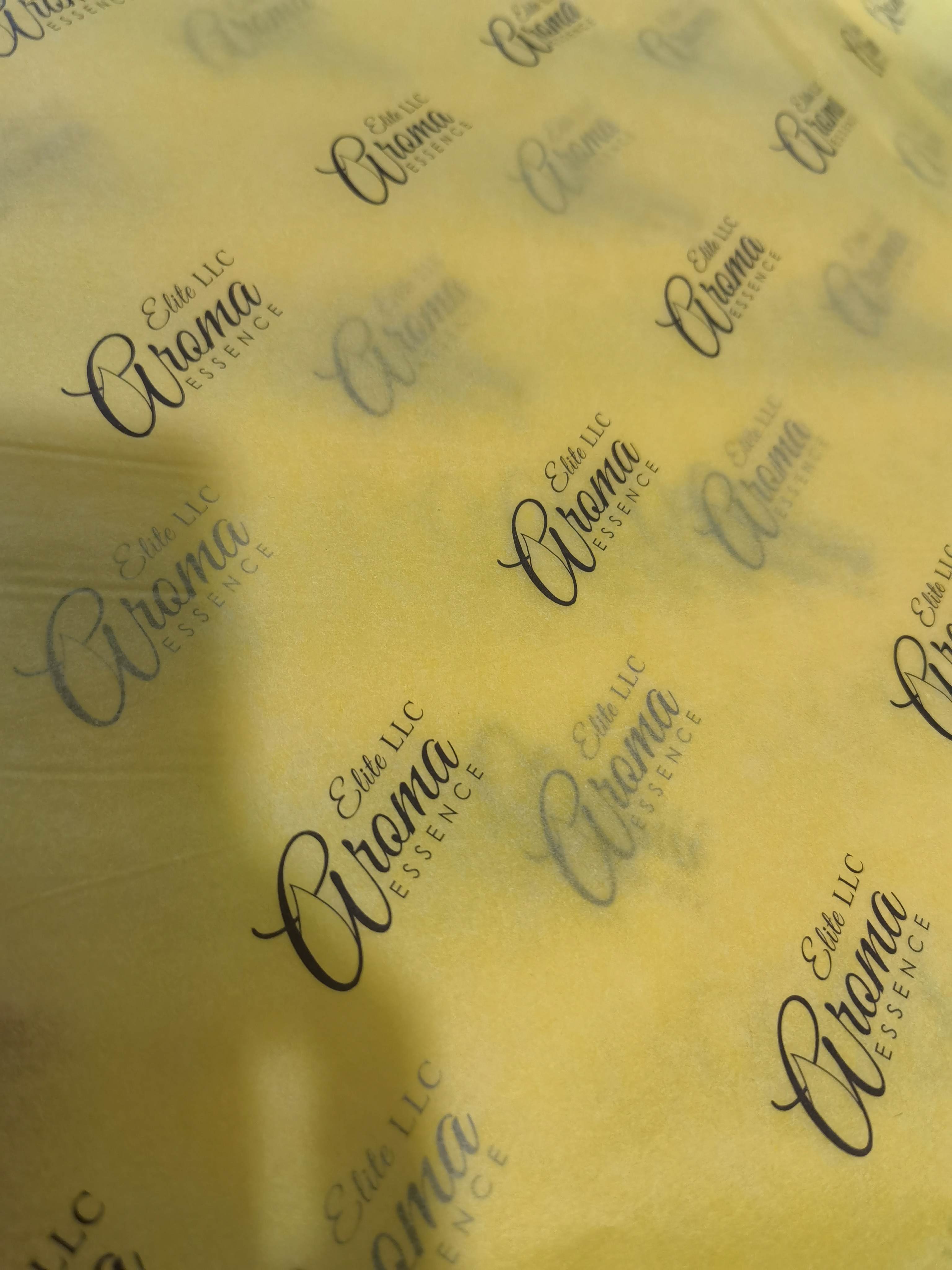 Custom tissue paper gift wrapping paper with company logo garment packaging paper