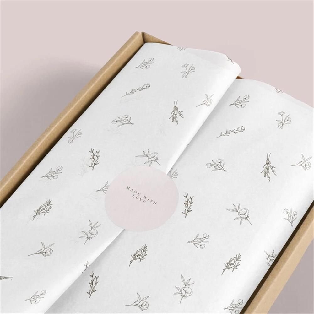 Shoe Box Crinkled Paper Custom Color White Black Gold Recycled Material Garment Wrapping Tissue Paper