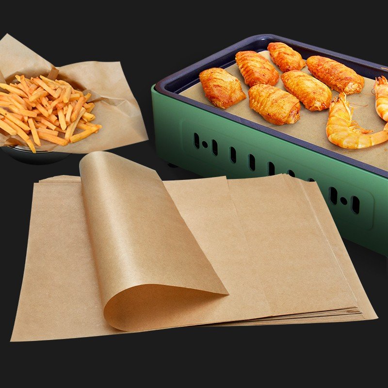Custom White Baking Parchment Paper Eco Friendly Hamburger Brown Baking Sheet Paper