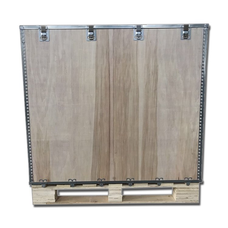 Customized industrial packing wooden custom box for transport with spring click