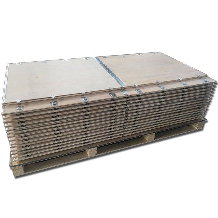 Customized industrial packing wooden custom box for transport with spring click