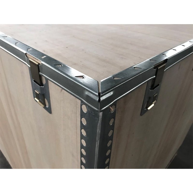 Customized industrial packing wooden custom box for transport with spring click