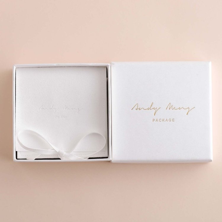 Small square bracelet earrings ring packaging jewellery cardboard boxes with lids and jewelry pouch