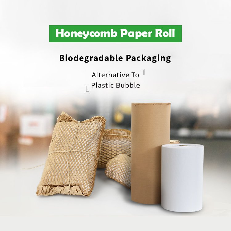 Factory Price Wholesale Custom Size Logo honeycomb wrapping paper roll