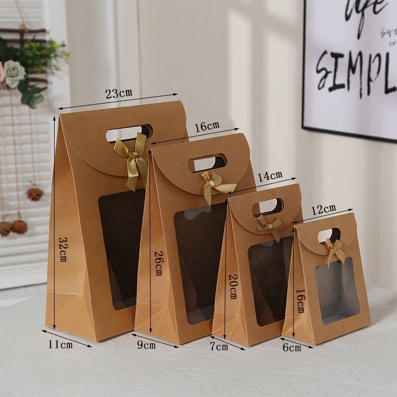 China manufacturers clothing package folders PVC transparent windows recycled natural lady gift packaging box for jeans trousers