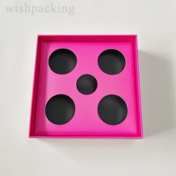 Custom Chocolate Candy Moon Cake Egg-Yolk Puff Package Cardboard Gift Box 5 Dividers For Sweet Paper Packaging Box