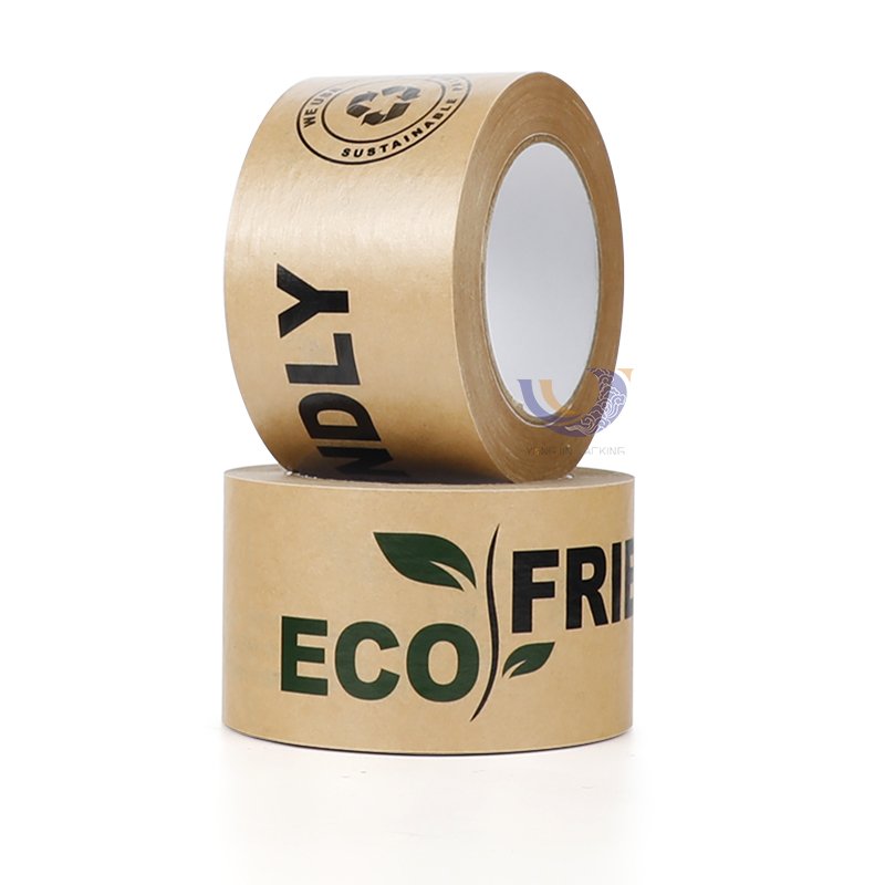 Eco Friendly Printed Logo Packing Sealing Self Adhesive Kraft Tape