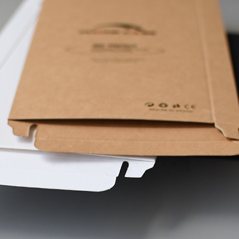 Electronic product accessories packaging box mobile phone case screen film white card paper packing with hook and plastic insert