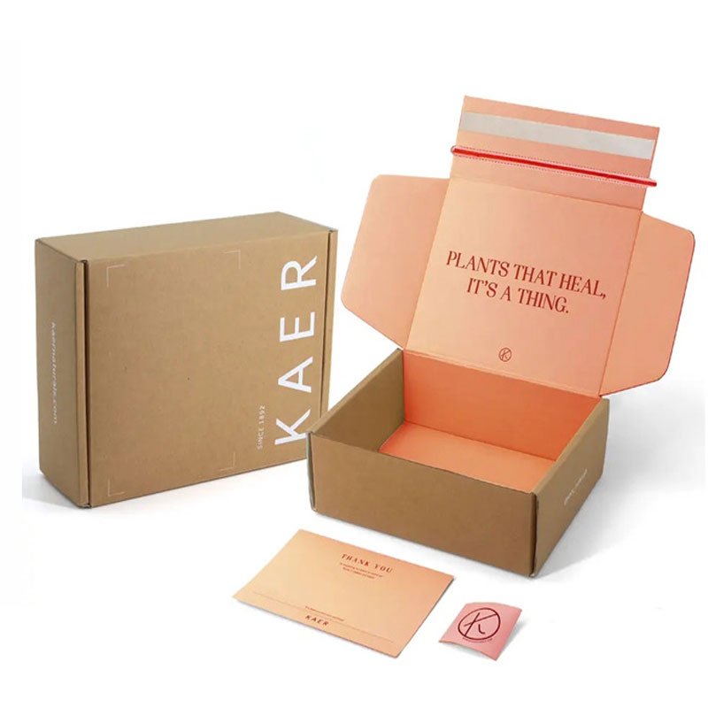 Folding Pink Gold Hard Rigid Cardboard Shoe Clothing Packing Small Gift Paper Custom Logo Shipping Box