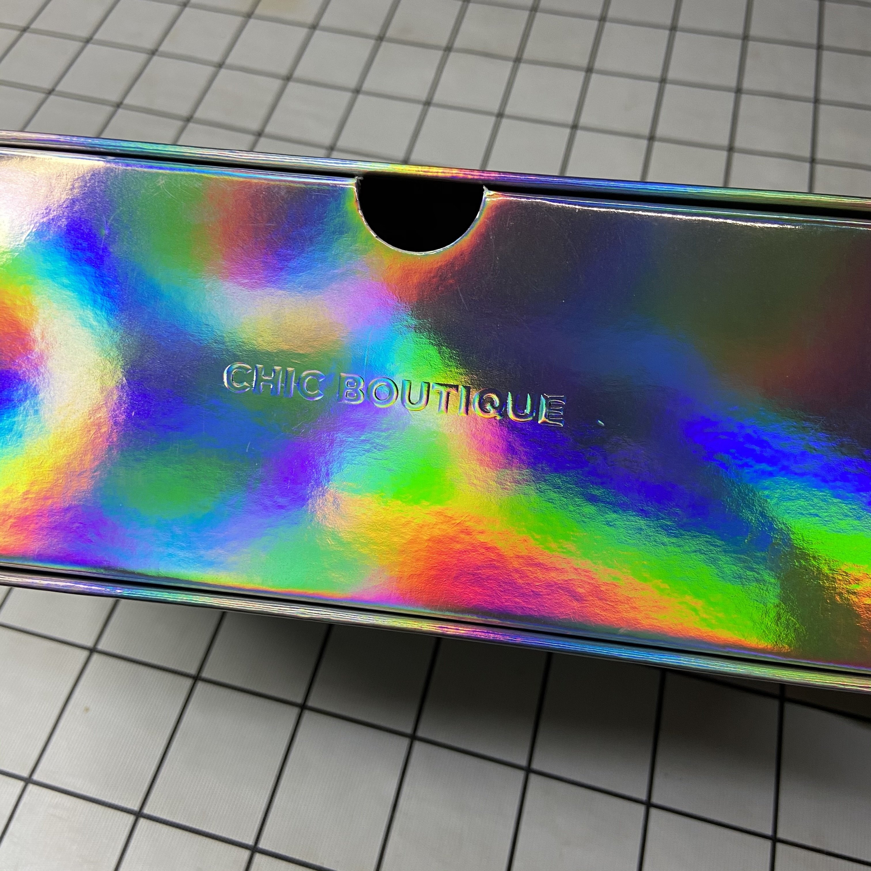 Fancy Design 3D Laser Printing White Paper Cardboard Lipstick holographic gift box