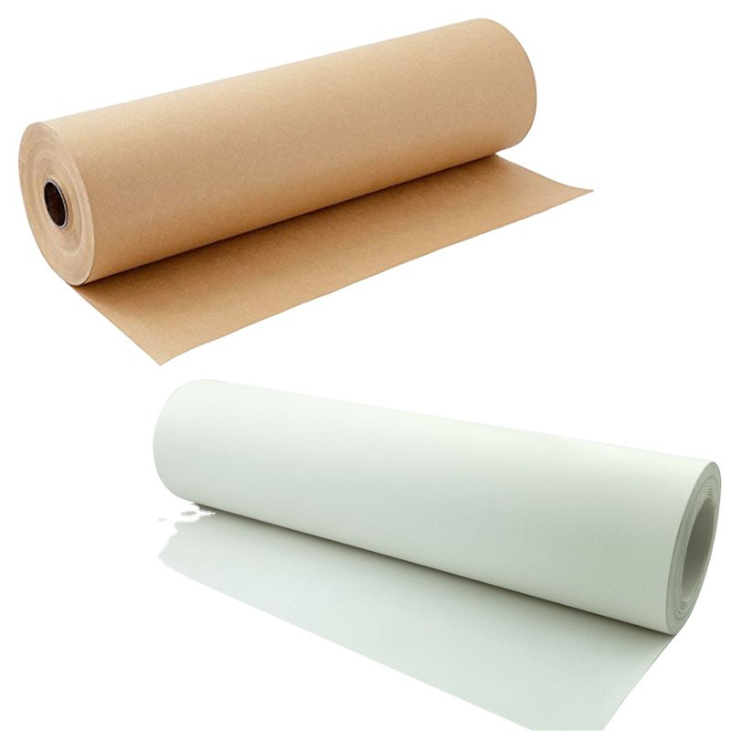 Custom Blank Brown Kraft Folded Paper for Flowers Decoration Recycled Gifts Wrapping Paper Roll