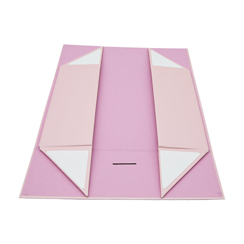 custom Book Shaped luxury pink magnetic closure lid folding Foldable cardboard packaging paper gift box with ribbon