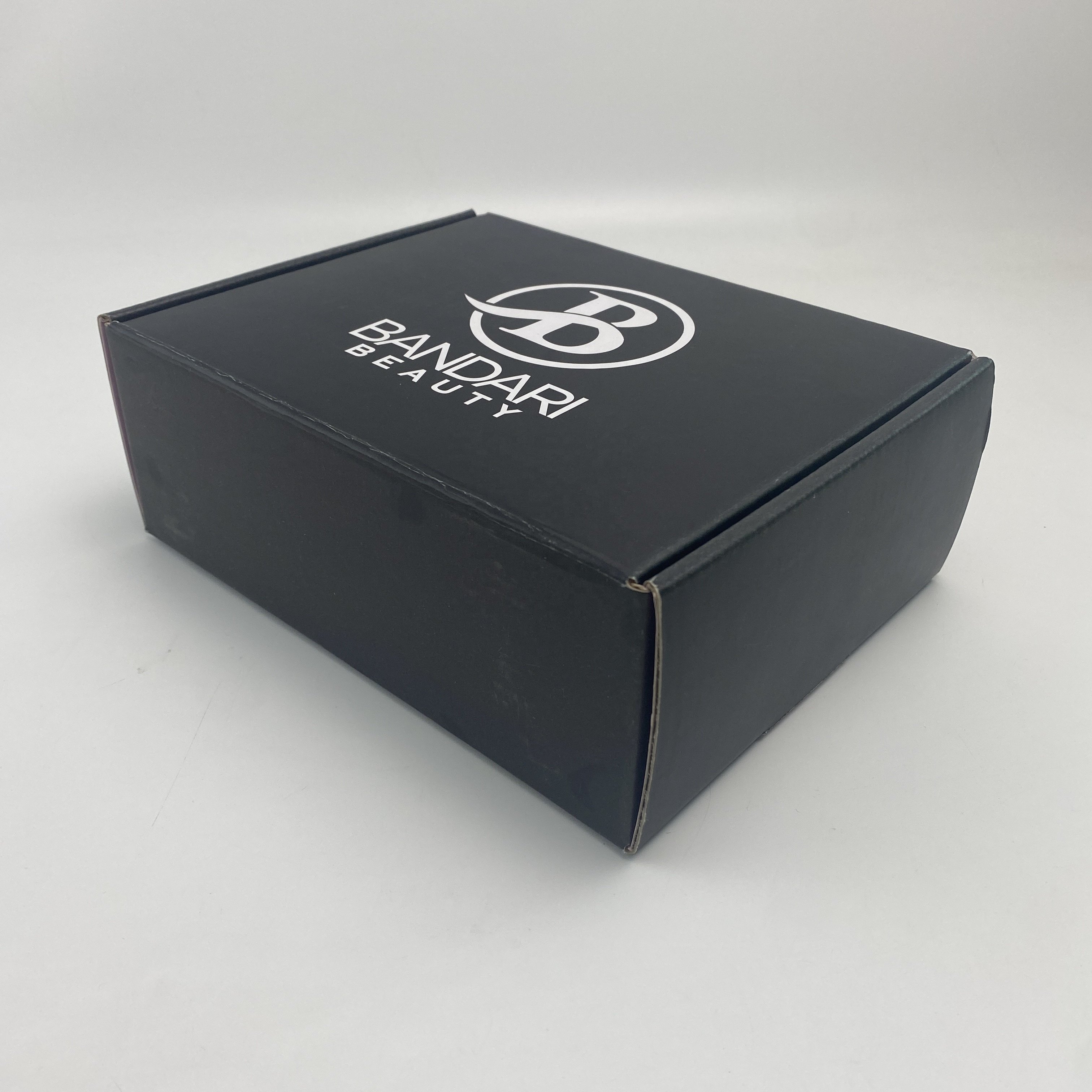 Customized logo printing perfume paper packaging box black shipping corrugated cardboard mailer box for emballage carton