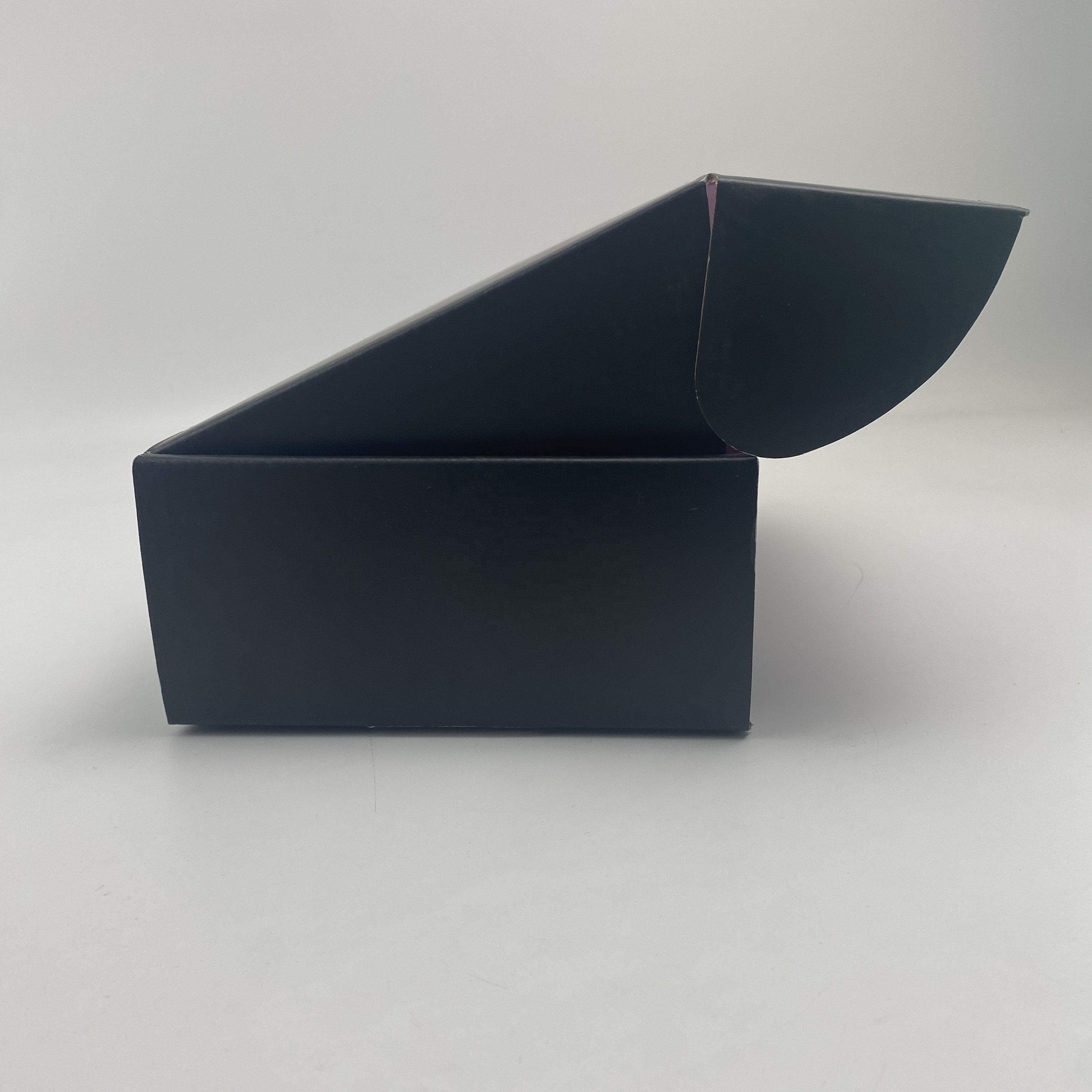 Customized logo printing perfume paper packaging box black shipping corrugated cardboard mailer box for emballage carton