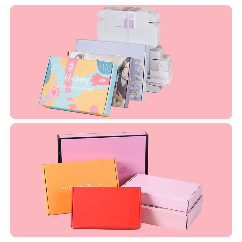 Factory Wholesale Customized Logo Strong Corrugated Cardboard Boxes Wig Shoes Clothing Packaging Boxes Mailing Shipping Boxes