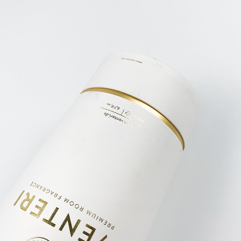 Perfume Packaging Box Hot Stamping Lotion Bottle Bar Container Kraft Gift Paper Tube Can Round Cosmetic Custom Tube Paper Black