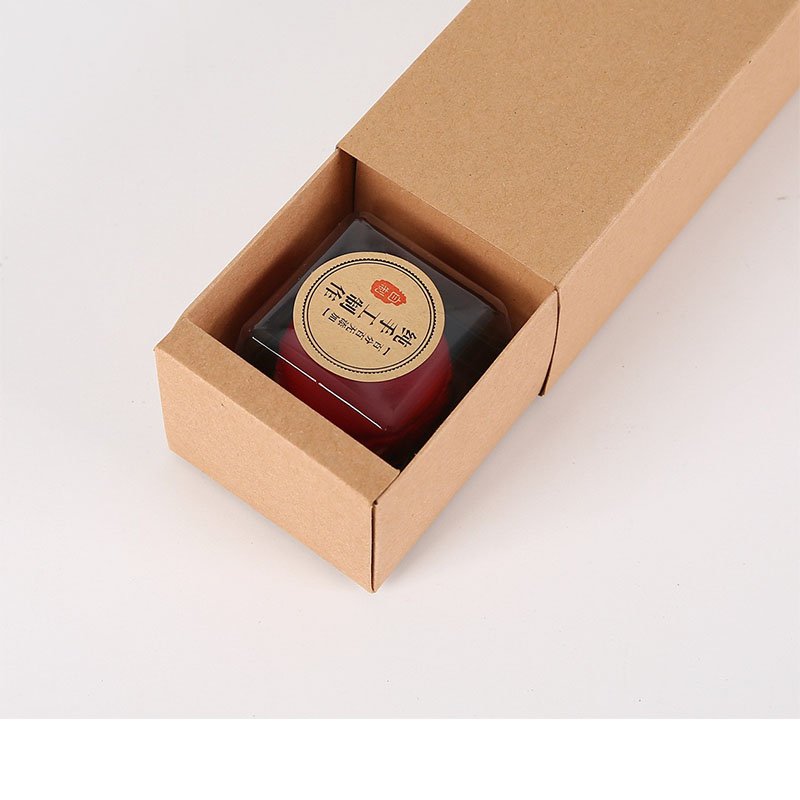 Mini custom 350g kraft paper candy gift box cookier packaging