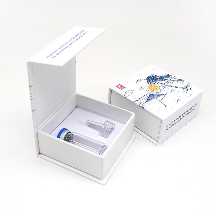 Wholesale high end skincare packaging magnet boxes for perfume skin care products / vials