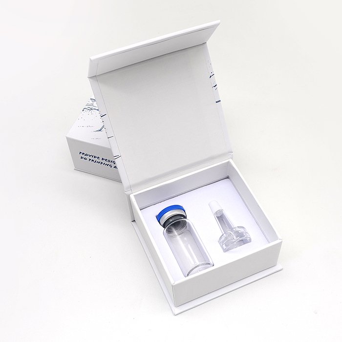 Wholesale high end skincare packaging magnet boxes for perfume skin care products / vials