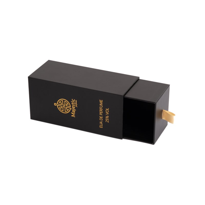 Custom Luxury 50ml Small Cardboard Drawer Pull Out Paper Sample Empty Design Making Gift Perfume Box Packaging For Perfume