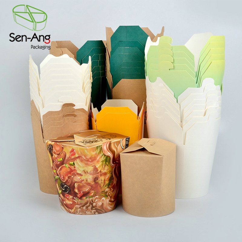 SenAng03 Factory Price Hot Coated Paper Noodle Box