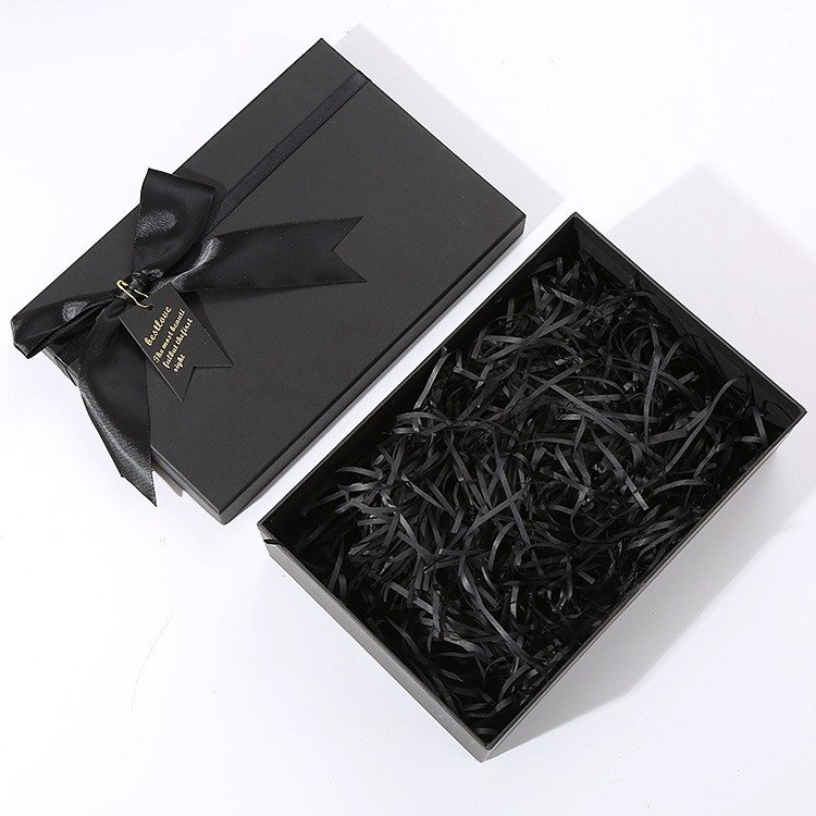 MU Customized Design Packaging Boxes Black Jewelry Paper Box For Wedding Gift