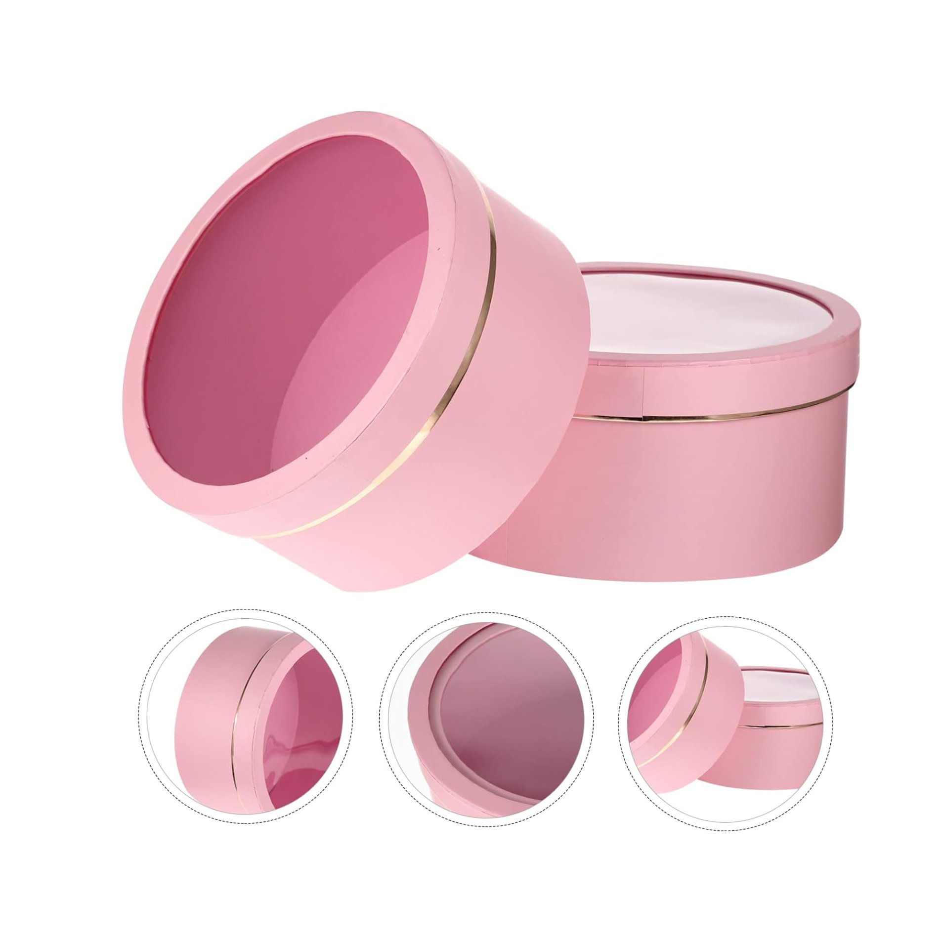 Reusable Eco-Friendly Round Cylinder Cardboard Packaging Printing Paper Tube With Die-cut Window