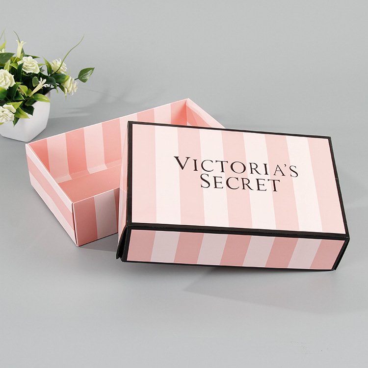 Custom Logo Sexy Bra Packaging Box Lingerie Women Gift Box Fancy Ladies Underwear Swimsuit Clothing Paper Box for Mailing