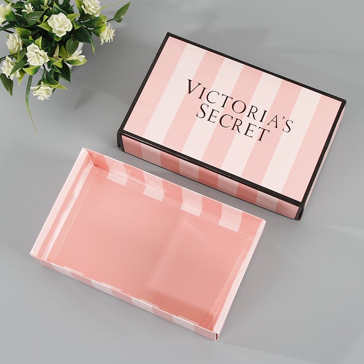 Custom Logo Sexy Bra Packaging Box Lingerie Women Gift Box Fancy Ladies Underwear Swimsuit Clothing Paper Box for Mailing